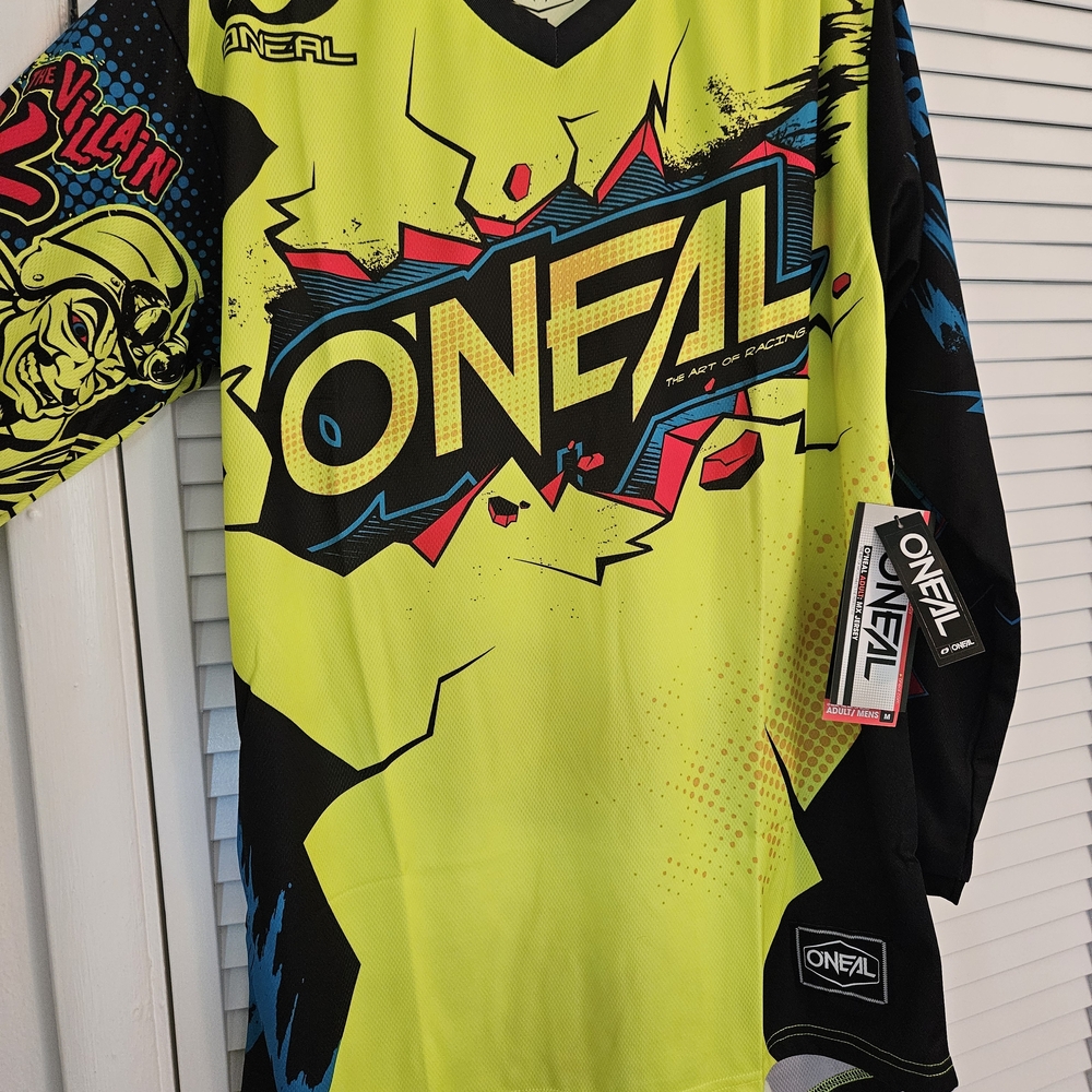 O'Neal Men's Neon Green and Black Jersey